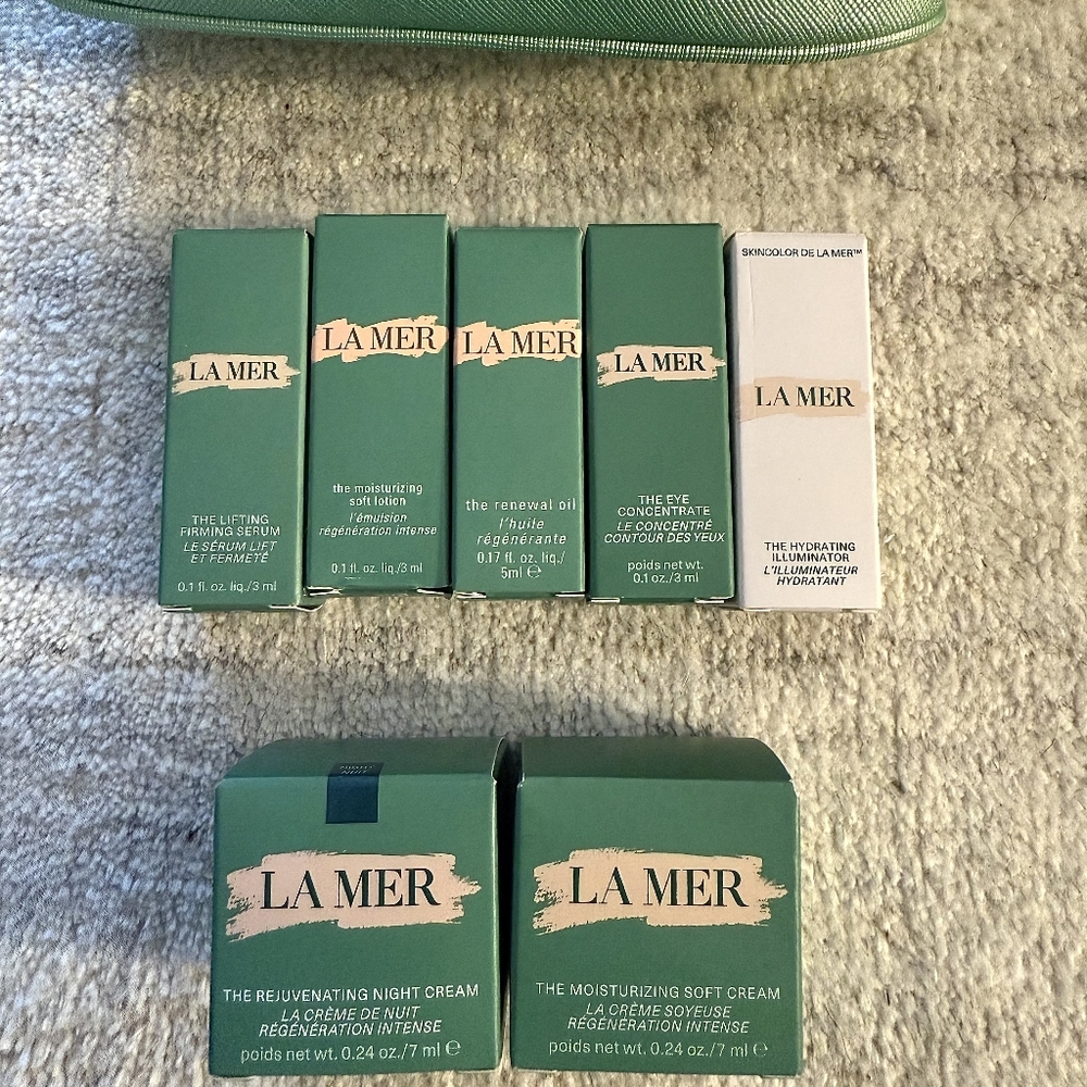 La Mer 7 Pc SKINCARE SET + HEADBAND - Picture 3 of 3